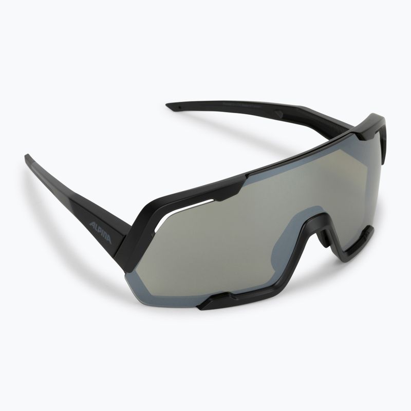 Brýle na kolo Alpina Rocket Q-Lite black matt/silver mirror
