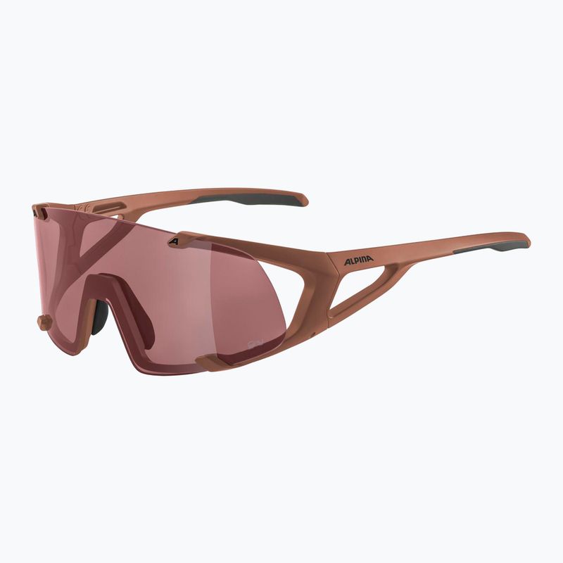 Sluneční brýle Alpina Hawkeye Q-Lite brick matt/black red mirror