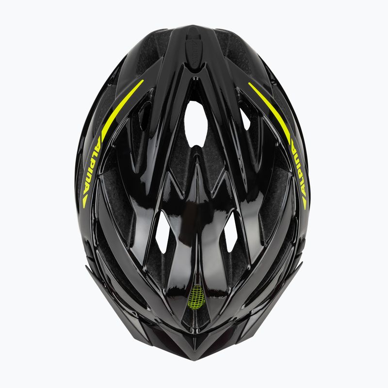 Cyklistická helma Alpina Panoma 2.0 black/neon yellow gloss 6