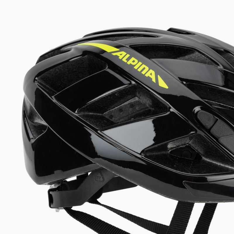 Cyklistická helma Alpina Panoma 2.0 black/neon yellow gloss 7