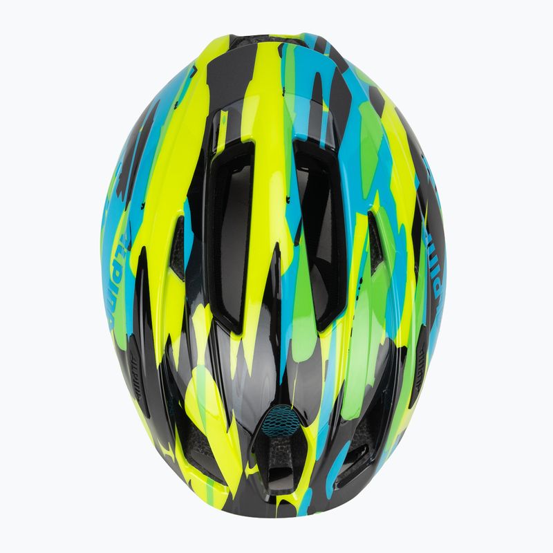Dětská cyklistická přilba Alpina Pico neonově green/blue/gloss 6