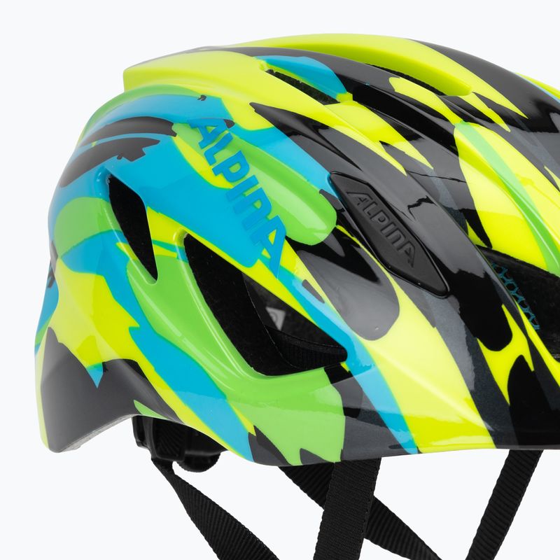 Dětská cyklistická přilba Alpina Pico neonově green/blue/gloss 7