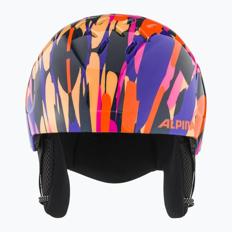 Dětská lyžařská helma Alpina Pizi pink orange/blue gloss 7