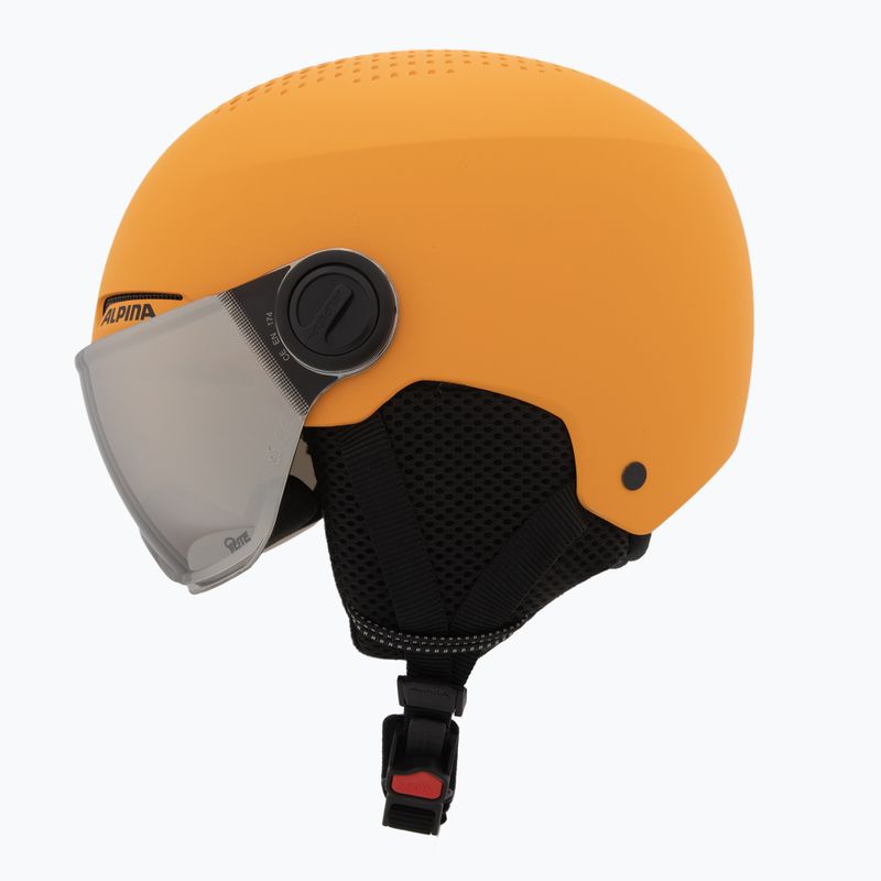 Dětská  lyžařská helma  Alpina Zupo Visor Q-Lite burned/ yellow matt 3