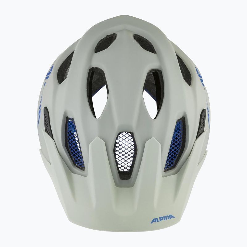 Dětská cyklistická helma Alpina Carapax smoke grey/blue matt 7