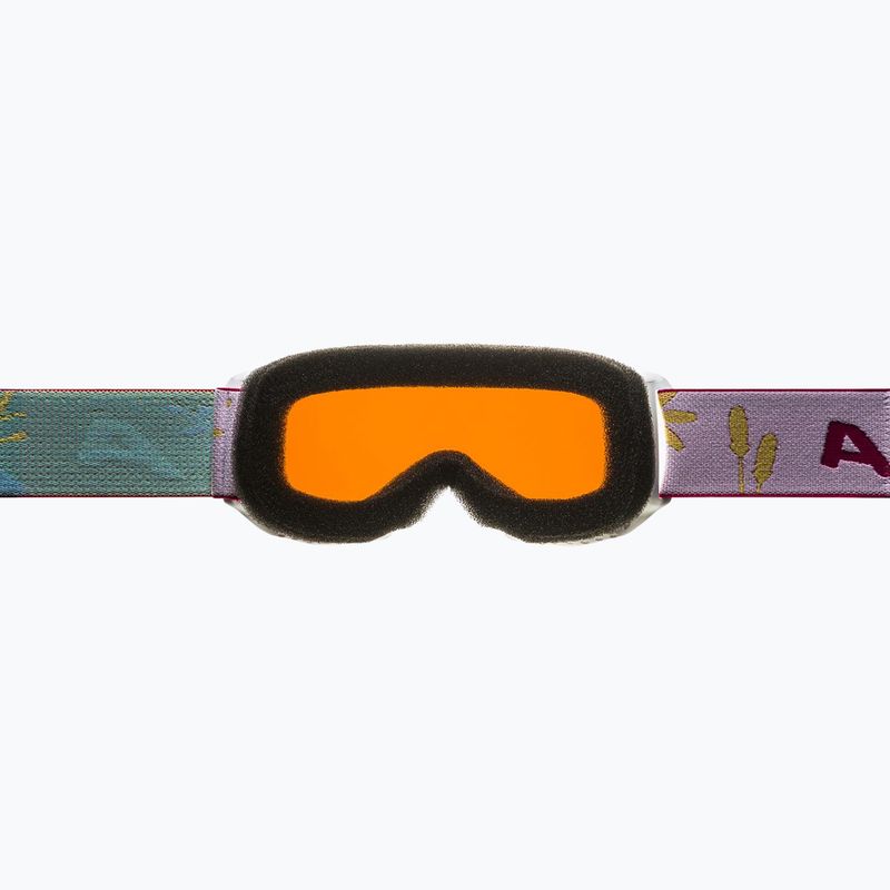 Dětské lyžařské brýle Alpina Piney white/ flower matt/ orange 7