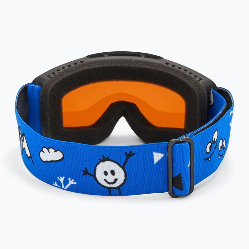 Dětské lyžařské brýle Alpina Piney black/ blue matt/ orange 3