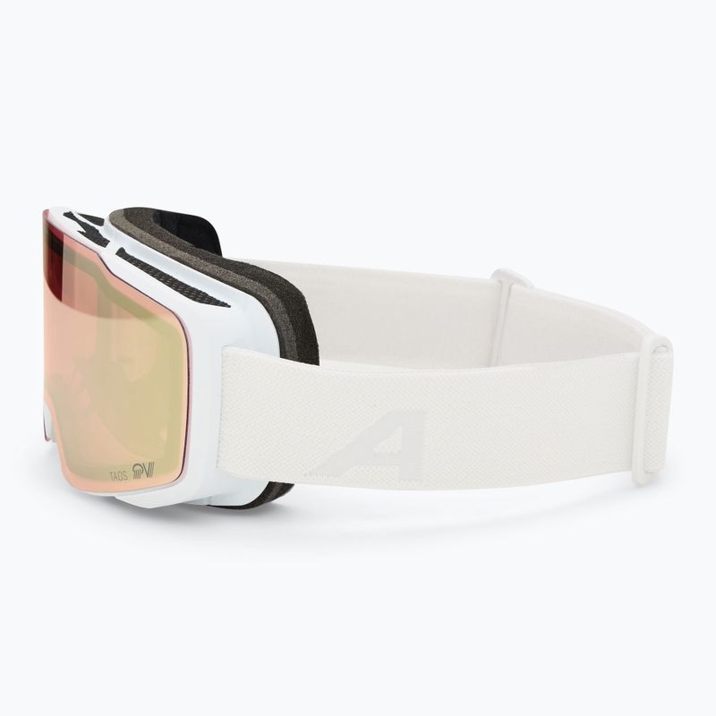 Lyžařské brýle  Alpina Taos QV white matt/ gold 4
