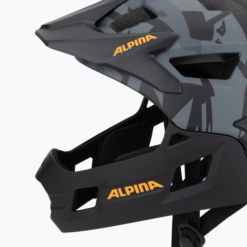 Dětská cyklistická přilba Alpina Rupi black camo/orange matt 7