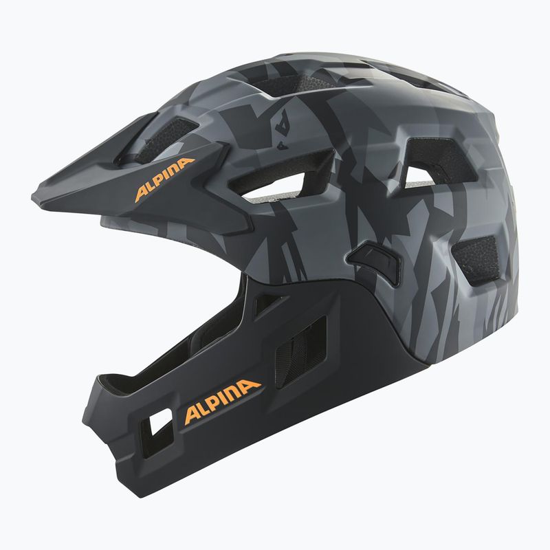 Dětská cyklistická přilba Alpina Rupi black camo/orange matt 4