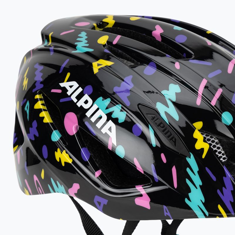 Dětská cyklistická helma Alpina Pico black/confetti gloss 8
