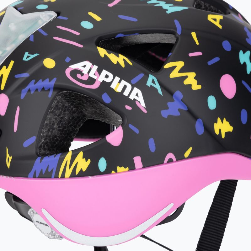 Dětská cyklistická přilba Alpina Ximo Flash black confetti matt 9
