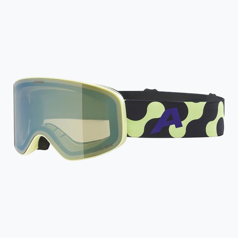 Dětské lyžařské brýle Alpina Fernie Q-Lite sunny/lime matt