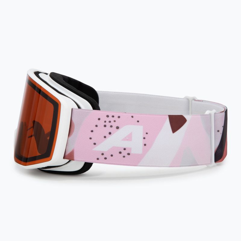 Lyžařské brýle Alpina Venet white/rose matt/orange 4