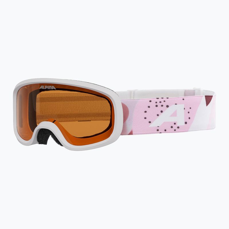 Dětské lyžařské brýle Alpina Piney 2.0 white/rose matt/orange