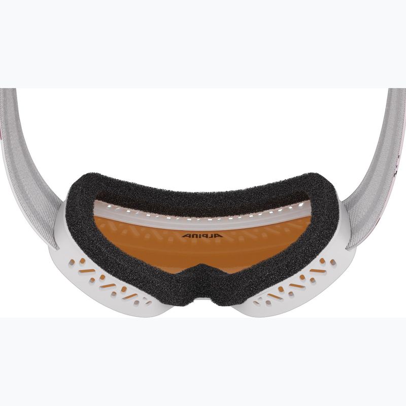 Dětské lyžařské brýle Alpina Piney 2.0 white/rose matt/orange 6
