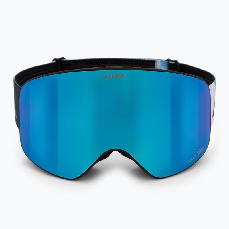 Dětské lyžařské brýle Alpina Fernie Q-Lite black/blue matt 2