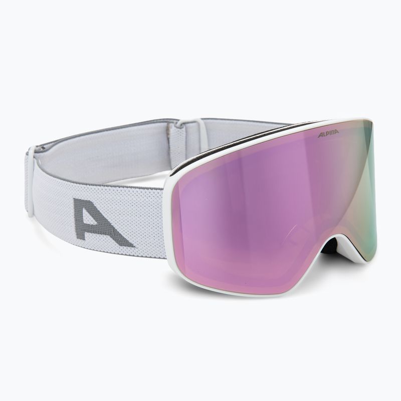 Dětské lyžařské brýle Alpina Fernie Q-Lite white matt/rose