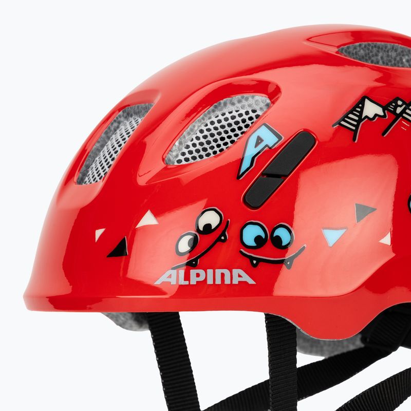 Dětská cyklistická helma Alpina Ximo 2 Jr red smile gloss 8
