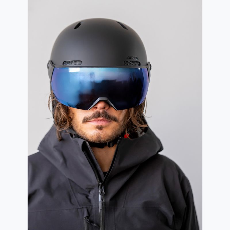 Lyžařská helma Alpina Arber 2 Visor Q-Lite black matte 5