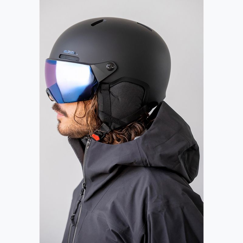 Lyžařská helma Alpina Arber 2 Visor Q-Lite black matte 6