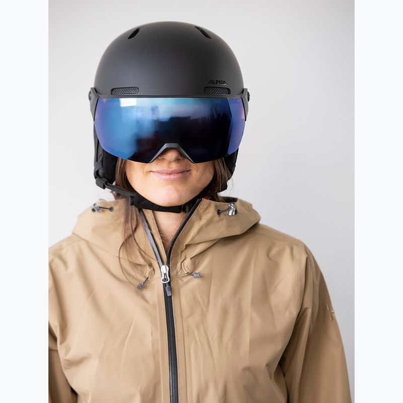 Lyžařská helma Alpina Arber 2 Visor Q-Lite black matte 7
