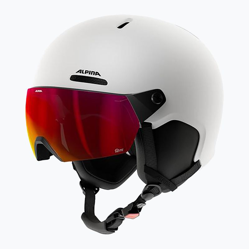 Lyžařská helma Alpina Arber 2 Visor Q-Lite white matt