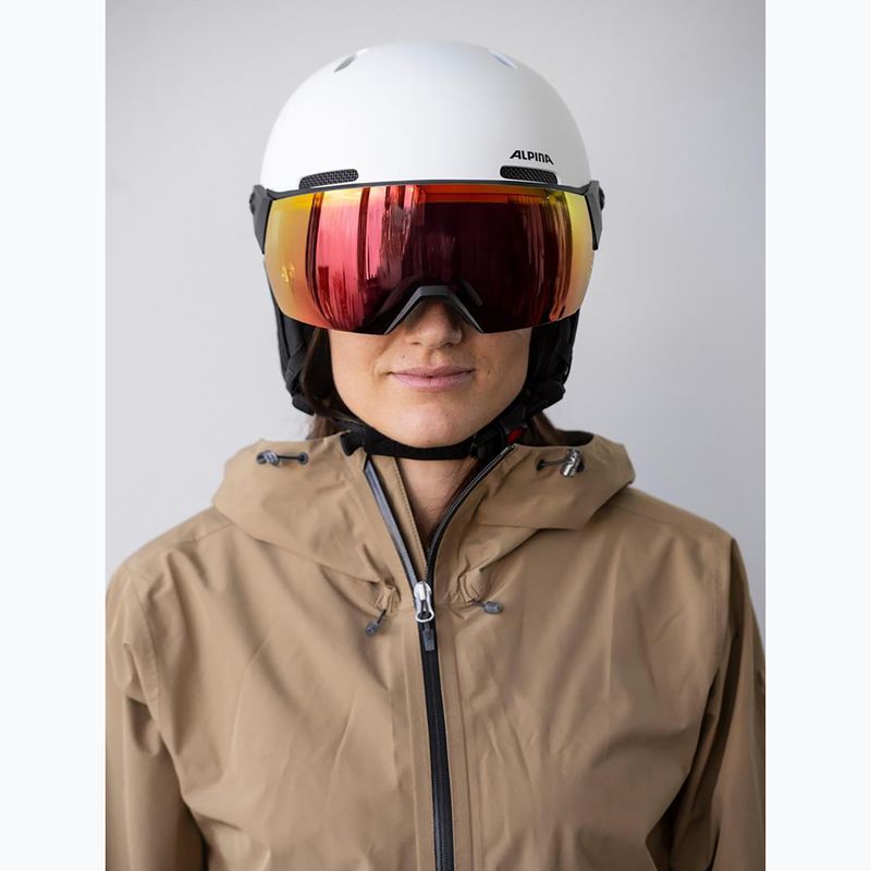 Lyžařská helma Alpina Arber 2 Visor Q-Lite white matt 7