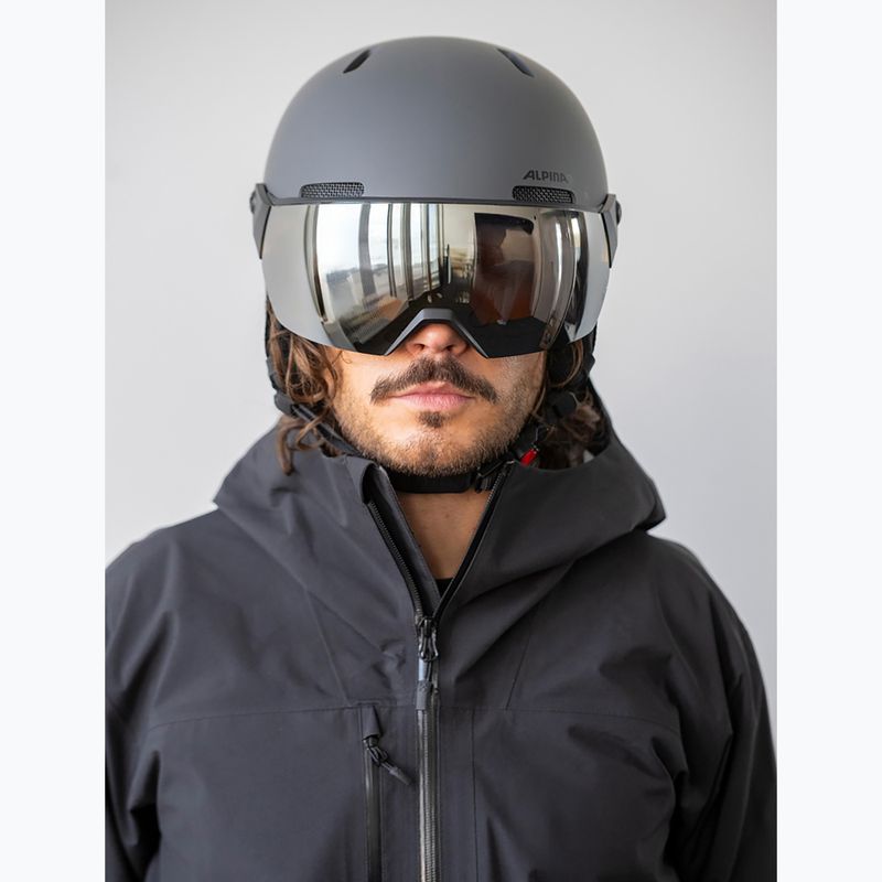 Lyžařská helma Alpina Arber 2 Visor Q-Lite midnight grey 5
