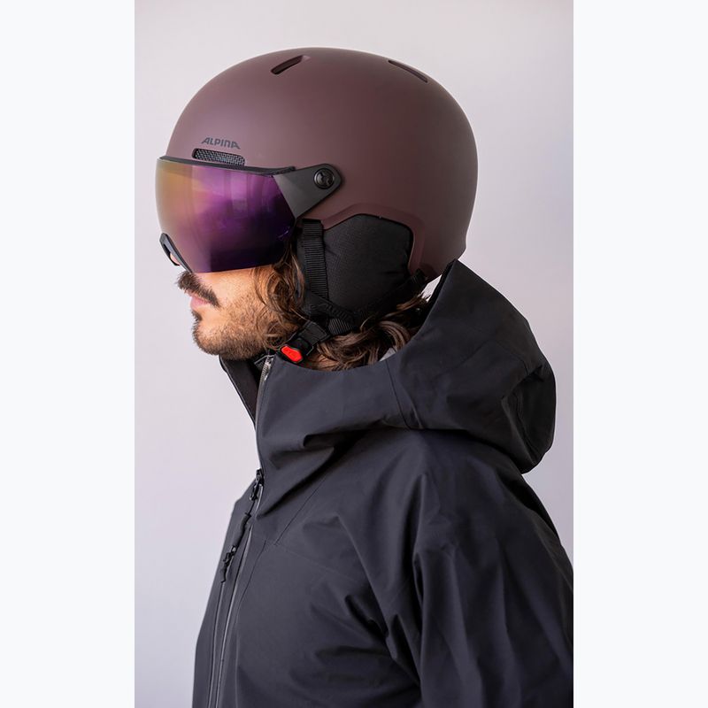 Lyžařská helma Alpina Arber 2 Visor Q-Lite ox brown matt 6