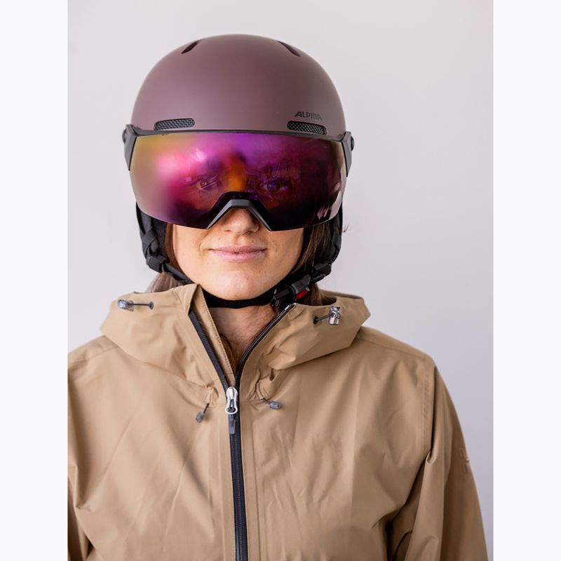 Lyžařská helma Alpina Arber 2 Visor Q-Lite ox brown matt 7