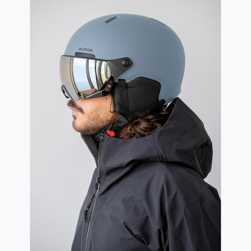 Lyžařská helma Alpina Arber 2 Visor Q-Lite ice blue matt 4