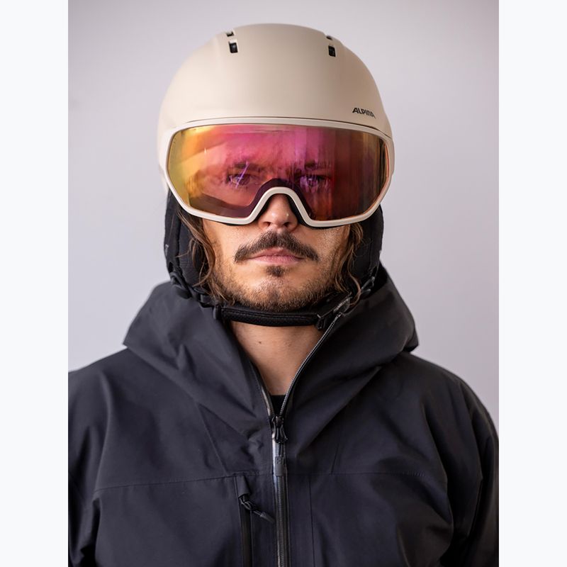 Lyžařská helma Alpina Vizzard QV MIPS sand matt 5