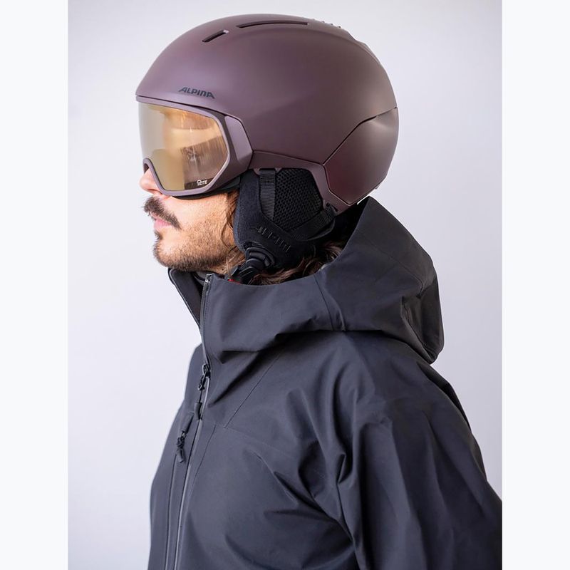 Lyžařská helma Alpina Vizzard Q-Lite ox brown att 6