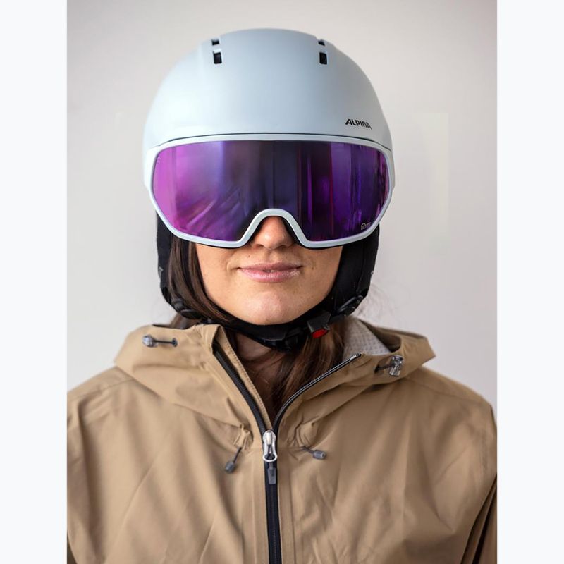 Lyžařská helma Alpina Vizzard Q-Lite ice blue matt 7