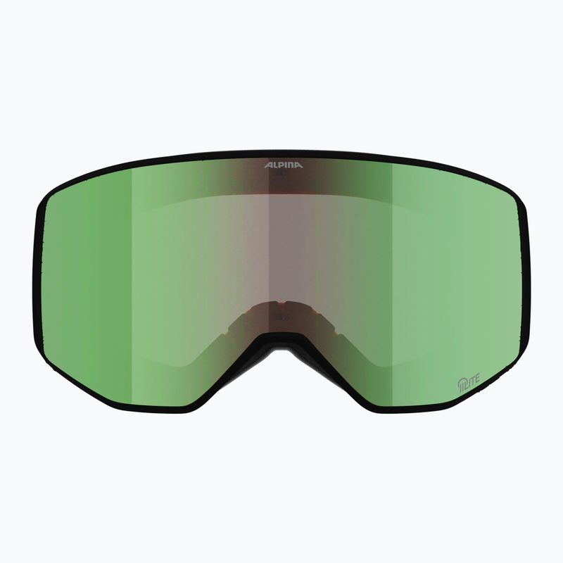 Lyžařské brýle Alpina Venet Q-Lite black/green matt 2