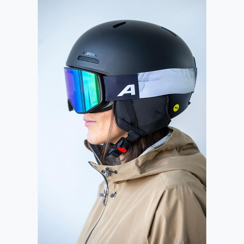 Lyžařské brýle Alpina Venet Q-Lite black/green matt 4