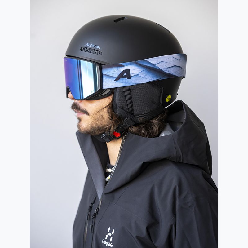 Lyžařské brýle Alpina Venet M Q-Lite  black/blue matt 5