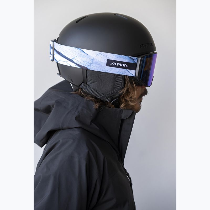 Lyžařské brýle Alpina Venet M Q-Lite  black/blue matt 6