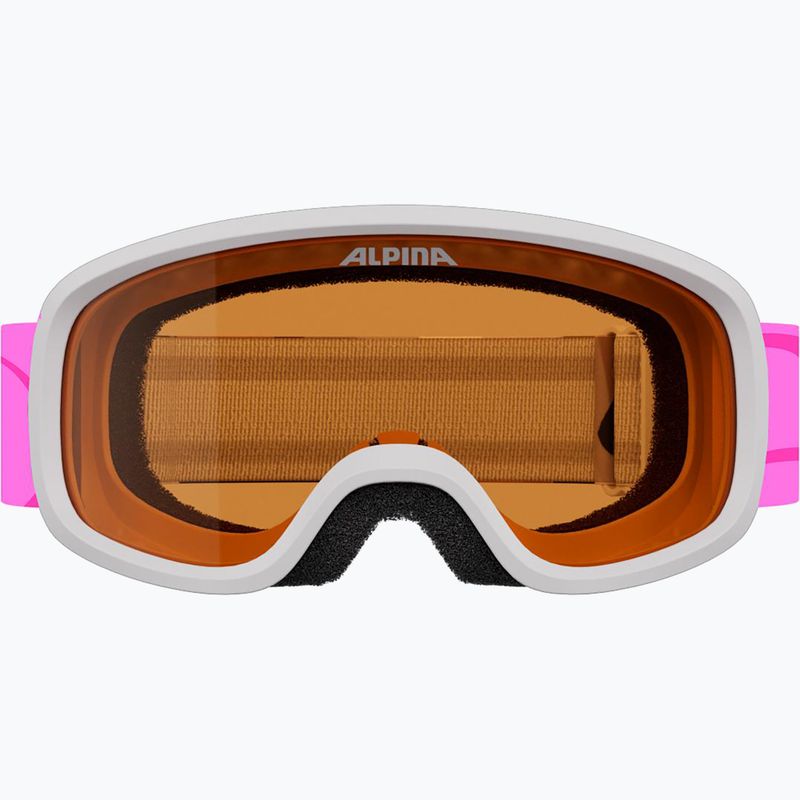 Dětské lyžařské brýle Alpina Piney 2.0 white/pink matt 2