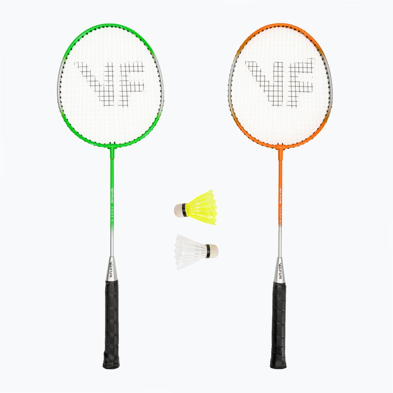 VICTOR VICFUN Hobby badmintonový set typ B zelený/oranžový