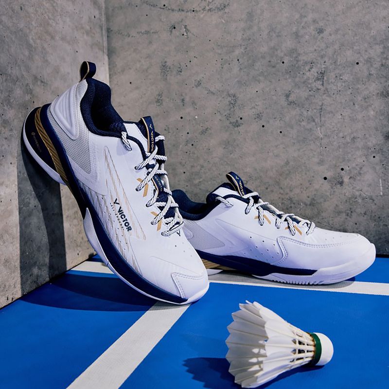 Pánská badmintonové boty VICTOR A970TD AX bright white/light gold 11