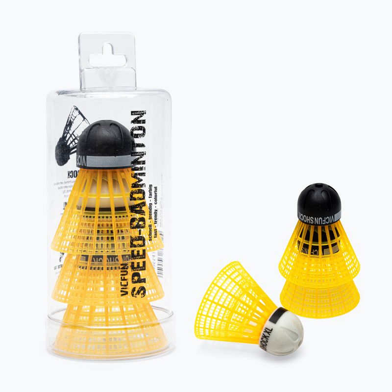 Badmintonové šipky VICFUN Shock Tube 3 ks orange