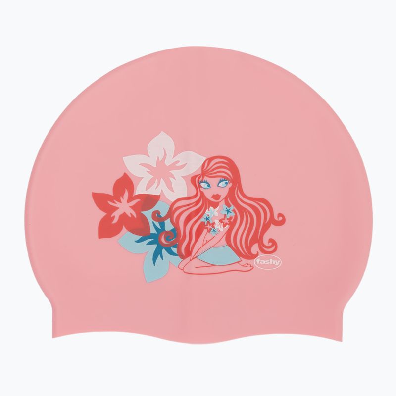 Dětská plavecká čepice Fashy 3047 Printed pink