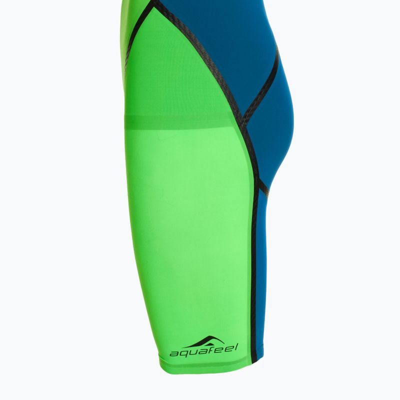 Dámské jednodílné plavky aquaFeel Neck to Knee Speedblue neon green 3
