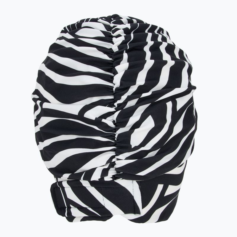 Dámská plavecká čepice Fashy Exclusive black / white 2