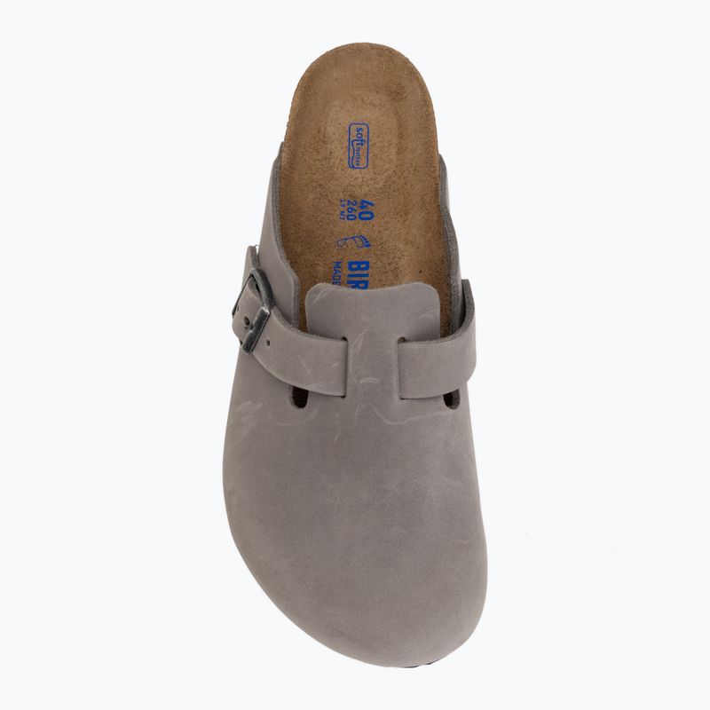 Nazouváky BIRKENSTOCK Boston Soft Footbed Oiled Leather Regular iron 5