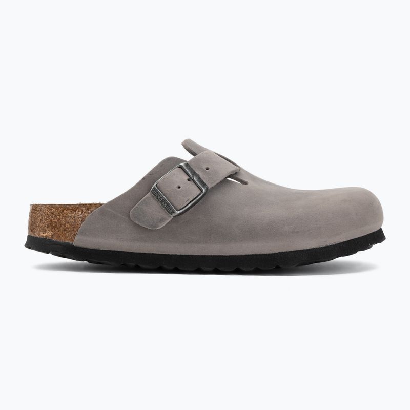 Nazouváky BIRKENSTOCK Boston Soft Footbed Oiled Leather Narrow iron 2