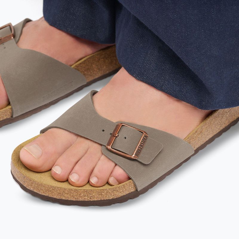 Dámské pantofle BIRKENSTOCK Madrid Birkibuc Regular stone 10