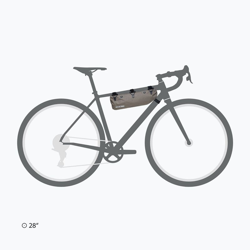 Cyklistická brašna na rám ORTLIEB Frame-Pack RC Toptube 3 l dark sand 8